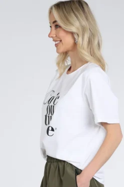 Co'couture 43003 T-shirt korte mouw Wit