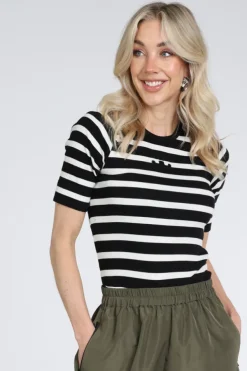 Co'couture 33206 T-shirt korte mouw Zwart