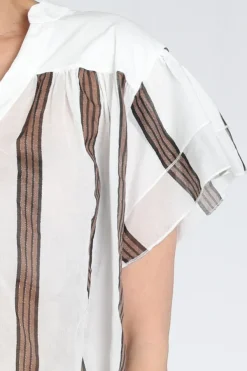 10 Days 20-403-6202 Blouse korte mouw Wit