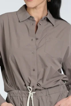 10 Days 20-408-6202 Blouse lange mouw Taupe