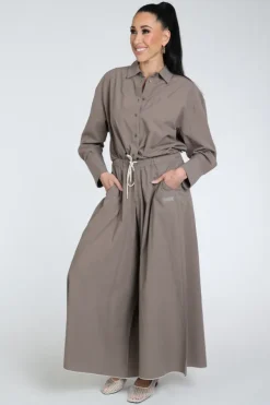 10 Days 20-408-6202 Blouse lange mouw Taupe
