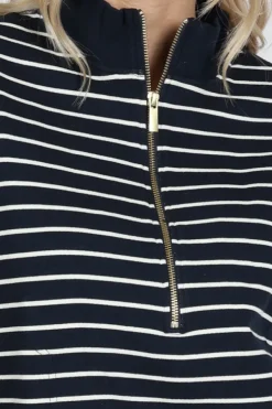 Deblon daan striped Sweater Marine