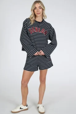 Deblon dana striped Sweater Marine