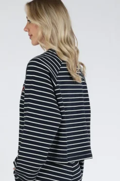 Deblon dana striped Sweater Marine