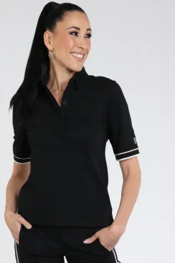 Deblon meline short Polo Zwart