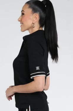 Deblon meline short Polo Zwart