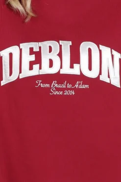 Deblon phoebe Sweater Donker rood