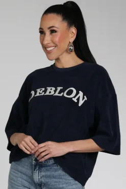 Deblon vine tee T-shirt korte mouw Marine
