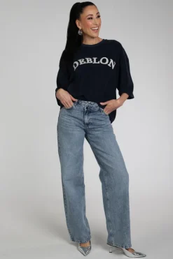 Deblon vine tee T-shirt korte mouw Marine