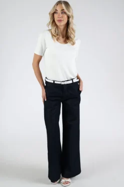 Efixelle 340423 T-shirt korte mouw Off white