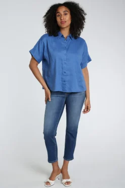 Emotions 126124 Blouse korte mouw Blauw