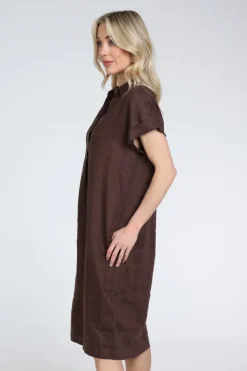 Emotions 126129 Jurk korte mouw Bruin
