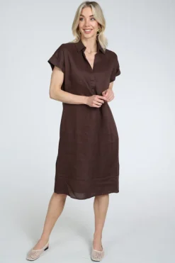 Emotions 126129 Jurk korte mouw Bruin