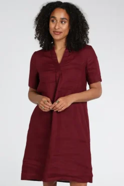 Emotions 126130 Jurk korte mouw Donker rood