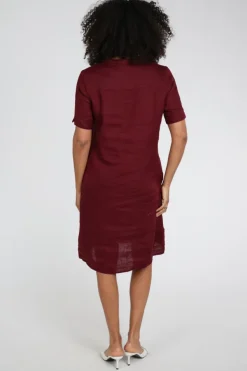 Emotions 126130 Jurk korte mouw Donker rood