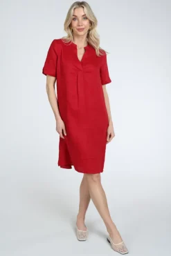 Emotions 126130 Jurk korte mouw Rood