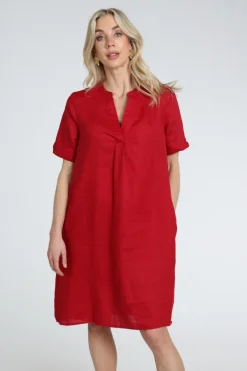 Emotions 126130 Jurk korte mouw Rood