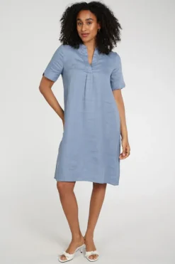 Emotions 126130 Jurk korte mouw Vergrijsd blauw