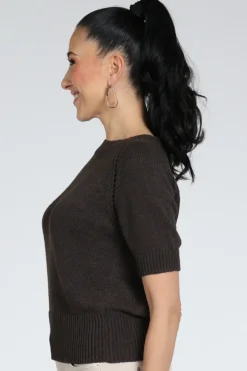 Emotions 126078 Pull korte mouw Bruin