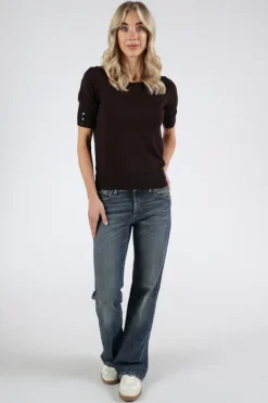 Emotions 126001 Pull korte mouw Bruin