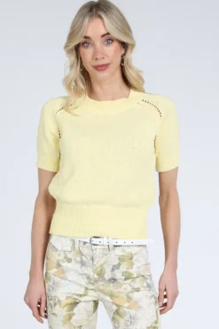 Emotions 126078 Pull korte mouw Geel