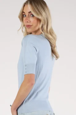 Emotions 126001 Pull korte mouw Licht blauw