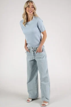 Emotions 126005 Pull korte mouw Licht blauw