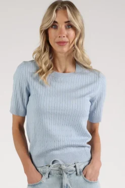 Emotions 126005 Pull korte mouw Licht blauw