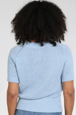 Emotions 126078 Pull korte mouw Licht blauw