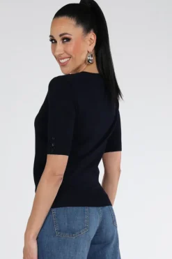 Emotions 126001 Pull korte mouw Marine