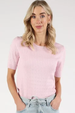 Emotions 126005 Pull korte mouw Roze