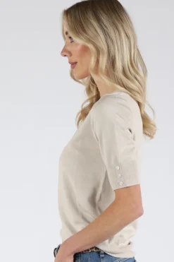 Emotions 126001 Pull korte mouw Zand