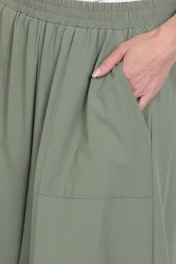 FABER 75903 Rok wijd lang Kaki