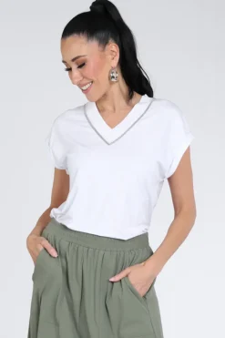 FABER 95713 T-shirt korte mouw Wit