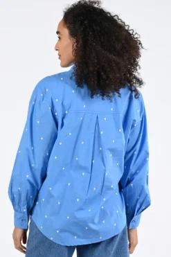 Fabienne Chapot CLTBLS24SS260253 Blouse lange mouw Blauw