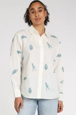 Fabienne Chapot CLTBLS27SS261009 Blouse lange mouw Wit