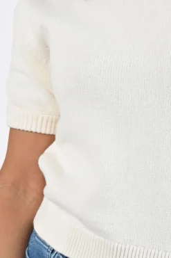 Fabienne Chapot CLTPUL17SS261009 Pull korte mouw Off white