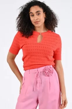 Fabienne Chapot CLTPUL12SS265522 Pull korte mouw Rood