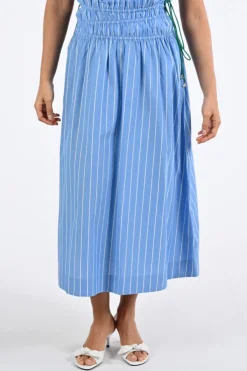 Fabienne Chapot CLTSKI19SS260240 Rok wijd lang Blauw