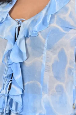 Fabienne Chapot CLTTOP16SS260227 Blouse mouwloos Licht blauw