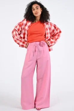 Fabienne Chapot CLTTRS07SS267028 Broek Licht roze