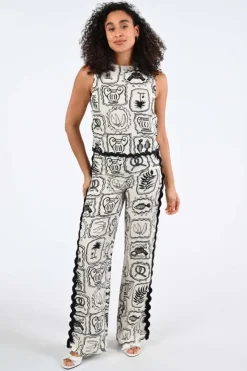 Fabienne Chapot CLTTRS22SS260234 Broek Zwart