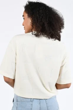 Fabienne Chapot CLTTSH10SS261009 T-shirt korte mouw Off white