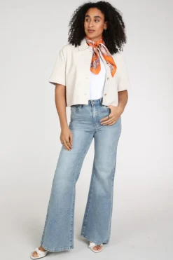 Florez ana flared Jeans Light blue denim
