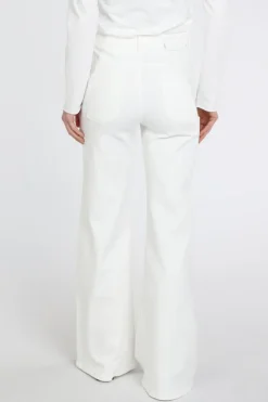 Florez Ana wide pocket Jeans White denim