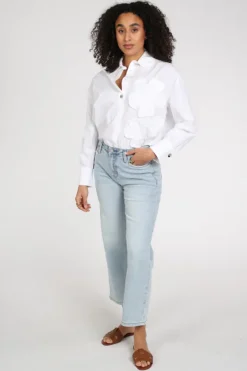 Florez sophie straight Jeans Light blue denim
