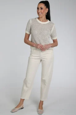 Florez Tess Jeans Off white