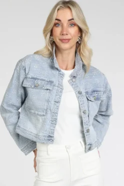 Florez Thalia jacket Blazers Light blue denim