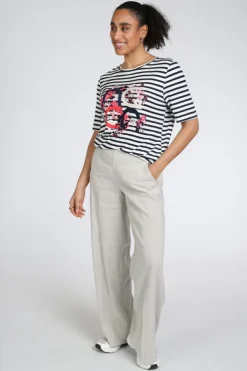 Frank walder 716409 T-shirt korte mouw Marine