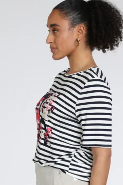 Frank walder 716409 T-shirt korte mouw Marine